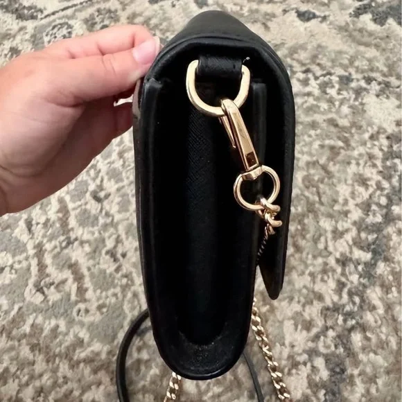 Tory Burch Black Crossbody with Gold Chain - Picture 9 of 9